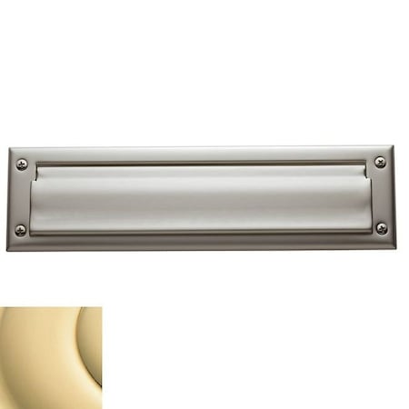 Baldwin Estate Unlacquered Brass Mail Slot 0012.031